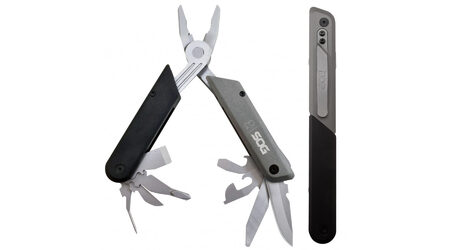 купите Мультитул SOG Baton Q3 / ID1021 (пассатижи, клинок, стамеска, открывашки, напильник, отвертки, шило) в Барнауле