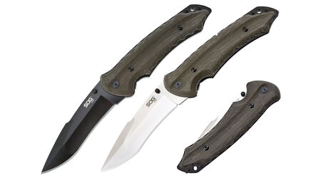 купите Нож складной SOG Kiku Folder Large Satin и Black TiNi / KU1011 - KU1012 в Барнауле