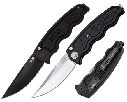 Купите автоматический нож SOG TAC Automatic Satin и Black TiNi (ST01 - ST02) в Барнауле в нашем интернет-магазине