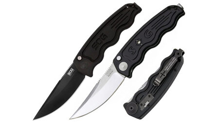 купите Нож автоматический SOG TAC Automatic Satin и Black TiNi / ST01 - ST02 в Барнауле