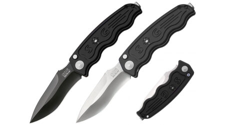 купите Нож автоматический SOG TAC Auto Tactical Drop Point Satin и TiNi Black / ST05 - ST06 в Барнауле