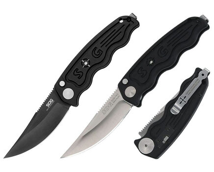 Купите автоматический складной нож SOG-TAC Mini Auto Satin и Black TiNi (ST10 - ST11) в Барнауле в нашем интернет-магазине