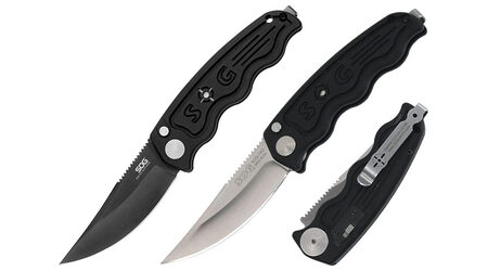 купите Нож автоматический SOG-TAC Mini Auto Satin и Black TiNi / ST10 - ST11 в Барнауле