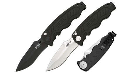 купите Полуавтоматический складной нож SOG Zoom Mini Satin и Black TiNi / ZM1001 - ZM1002 в Барнауле