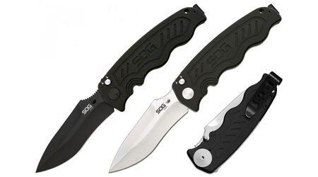 купите Полуавтоматический складной нож SOG Zoom Spring Assisted Satin и Black TiNi / ZM1011 - ZM1012 в Барнауле