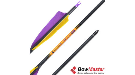 купите Стрела для лука Bowmaster Stinger натуральное оперение 5'' Shield (Боумастер Стингер) в Барнауле