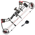 Блочный лук Bowmaster Triumph RTH красно-черного цвета