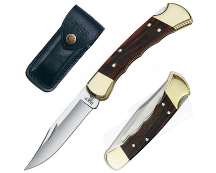Купите складной нож Buck 110 Folding Hunter с выемками под пальцы 420HC 0110BRSFG в Барнауле в нашем интернет-магазине