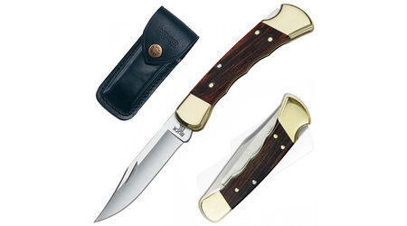 купите Нож складной Buck 110 Folding Hunter с выемками под пальцы 420HC / 0110BRSFG в Барнауле