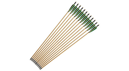 купите Стрела для лука деревянная 8 мм с натуральным оперением 4 дюйма в Барнауле