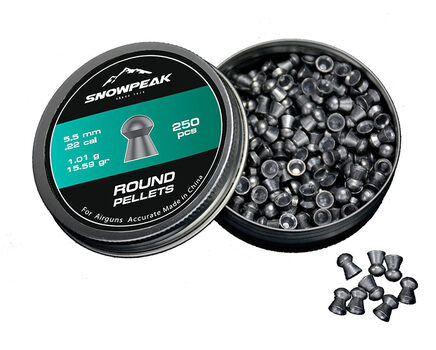 Купите cвинцовые пульки для пневматики SnowPeak Round калибр 5.5 мм в Барнауле в нашем магазине