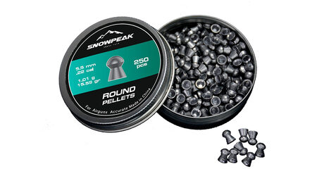 купите Свинцовые пульки для пневматики SnowPeak Round калибр 5.5 мм в Барнауле