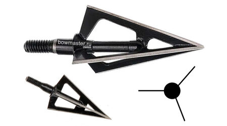 купите Наконечник охотничий TP212 фиксированный, 100 гран, 3 лезвия (3 шт.) в Барнауле