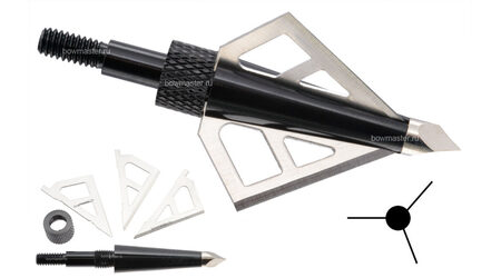 купите Наконечники охотничьи TP216 фиксированные, 100 гран, 3 лезвия (6 шт.) в Барнауле