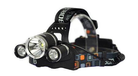 купите Светодиодный налобный фонарь Boruit HL-6633 (Cree XML T6 + 2 Q5) 1800 люмен в Барнауле