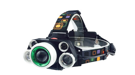 купите Светодиодный налобный фонарь UltraFire HL-8220-5 (Cree XML T6 + 4 XPE) 2300 люмен в Барнауле