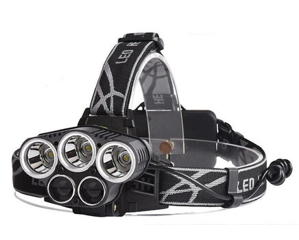 Купите светодиодный налобный фонарь Boruit P-K65L (Cree XML T6 + 2 Q5) 2200 люмен в интернет-магазине