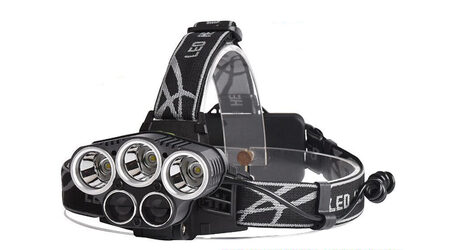 купите Светодиодный налобный фонарь Boruit P-K65L (Cree XML T6 + 2 Q5) 2200 люмен в Барнауле