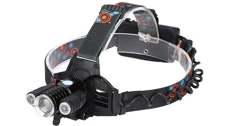 купите Светодиодный налобный фонарь UltraFire W-603 (Cree XML T6 + 2 Q5) 3500 люмен в Барнауле