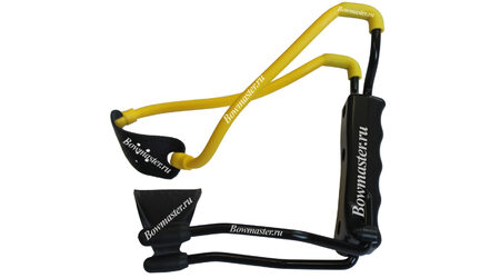 купите Рогатка для детей Man-Kung MK-T1 (черная рукоять, желтая тетива, кистевой упор) в Барнауле